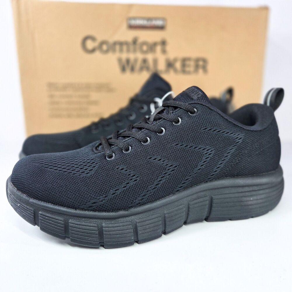 Kirkland Signature Comfort Walker Men’s Size 8 Black Sneakers New in Box 7778910